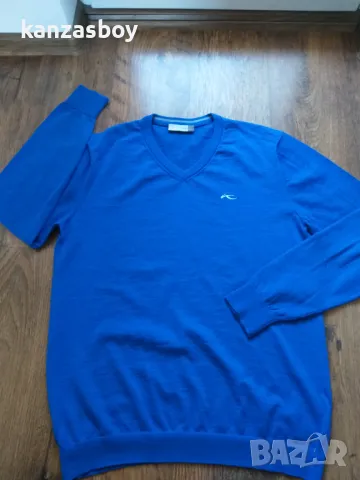 KJUS Merino Wool Golf Sweater - страхотен мъжки пуловер 36% мерино-вул 52/Л, снимка 7 - Пуловери - 48854568