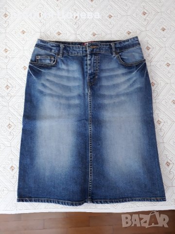 дънкова пола, снимка 2 - Поли - 38045915