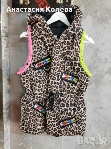 Леопардов елек тип грейка без ръкави