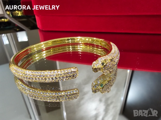 CARTIER Panthere de Cartier Gold Diamonds Дамска Гривна
