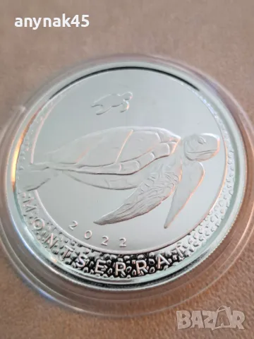 Сребро  1 oz. Монсерат Из.кариби , снимка 2 - Нумизматика и бонистика - 49910558