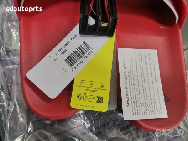 Нови 41/42 Мъжки чехли сандали Guess Червени, снимка 3 - Джапанки - 49843552