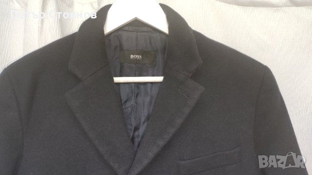 Стилно мъжко палто от кашмир и вълна HUGO BOSS размер 48, снимка 1 - Палта - 43324027