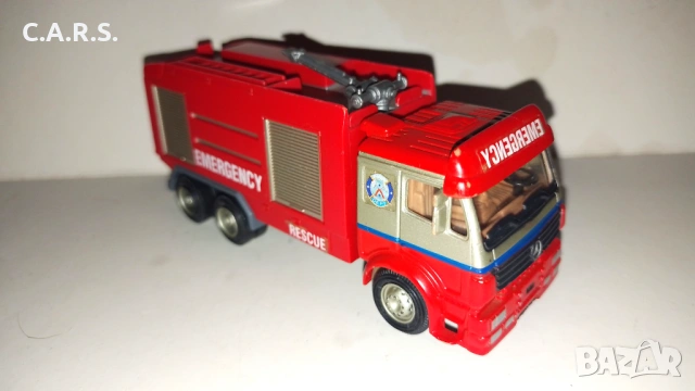 Пожарна Mercedes Benz Emergency - Kentoys, снимка 5 - Колекции - 53283288