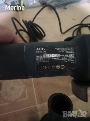 Ъглошлайв AEG WS600 и WSL600, снимка 2 - Други инструменти - 33617169