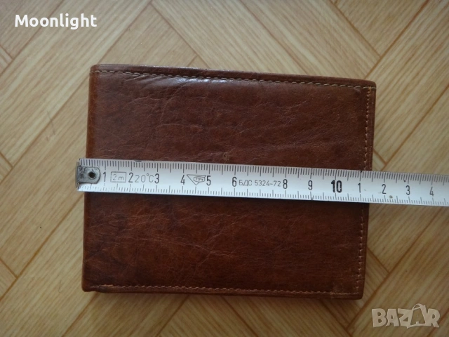 Нов кафяв мъжки кожен портфейл, портмоне от естествена кожа, снимка 10 - Портфейли, портмонета - 53134765