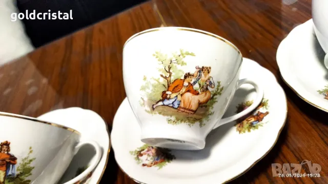 Стар полски порцелан чаши за чай кафе , снимка 11 - Антикварни и старинни предмети - 50437087