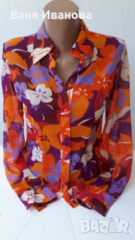 Флорална ризка Tommy Hilfiger в прекрасни цветове, снимка 1 - Ризи - 26242881