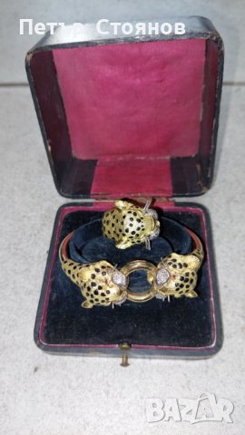 златен комплект -65.5 гр.  21.6 карата ,рубини,диаманти, снимка 9 - Антикварни и старинни предмети - 38262895