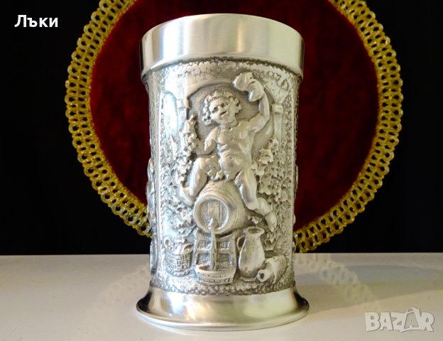 Чаша,халба от калай,Дионис,вино. 