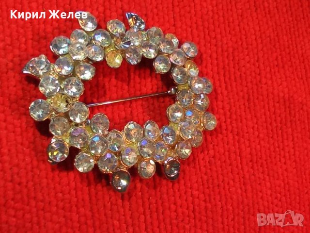 СРЕБРИСТА АРТ БРОШКА с МНОГО БОХЕМСКИ КРИСТАЛИ 14367, снимка 8 - Други - 30665834