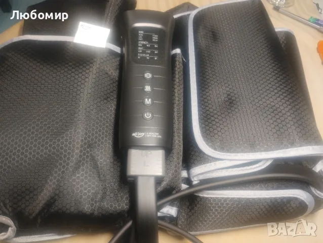 ALLJOY Масажор за крака, компресионен масажор за крака, 2 нива на топлина, 6 режима , снимка 7 - Масажори - 47606890