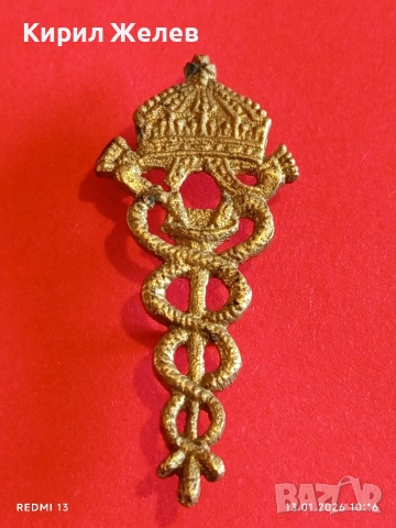 Бронзови кокарди за Лекари Първата световна воина Царство България 52821, снимка 5 - Антикварни и старинни предмети - 53082035