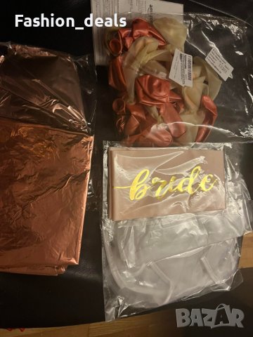 Нов комплект украса за моминско парти Булка Балони Воал Лента, снимка 8 - Други - 38185287