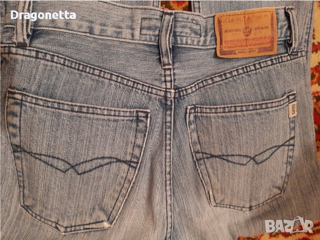 Дънки Gass jeans,Прави,Оригинални,размер W 27 L 34, снимка 4 - Дънки - 38186143