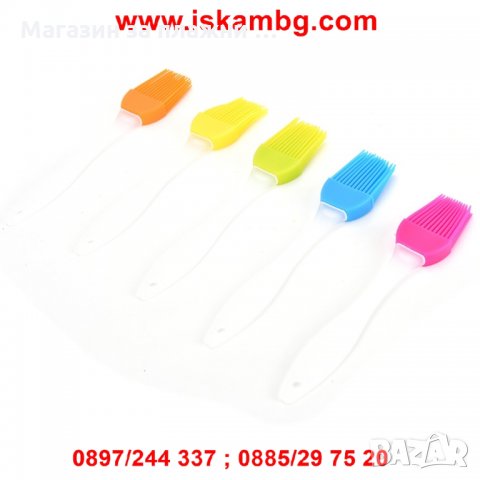 Пластмасови четки за мазане със силиконов накрайник, снимка 13 - Прибори за хранене, готвене и сервиране - 26930961