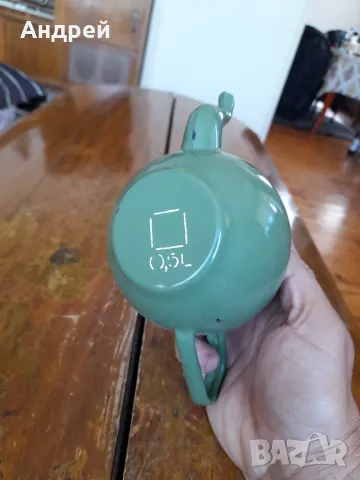 Стар емайлиран чайник #70, снимка 6 - Други ценни предмети - 50234608