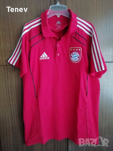 Bayern Munich Munchen Adidas размер L оригинална тениска Polo Байерн Мюнхен , снимка 1 - Тениски - 43533146