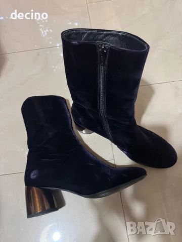 Дамски боти на ток Hogl 39 номер, снимка 2 - Дамски боти - 50463039