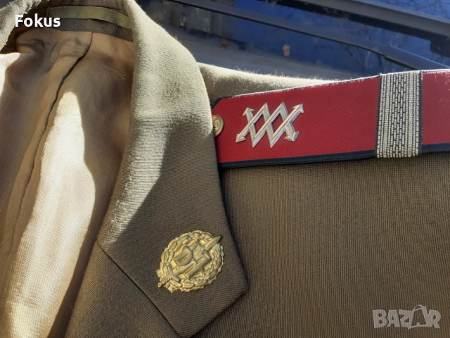 Стара военна униформа куртка панталон вратовръзка, снимка 5 - Антикварни и старинни предмети - 53266982