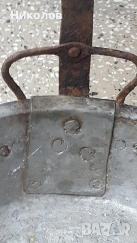 Стар калайдисан меден тиган, снимка 8 - Съдове за готвене - 52963266