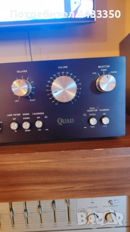 Стерео усилвател QUAD, снимка 3 - Ресийвъри, усилватели, смесителни пултове - 53219679