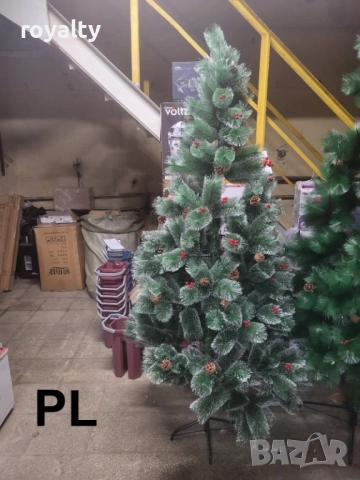 Коледни елхи с бели връхчета – различни размери, снимка 3 - Декорация за дома - 52238364