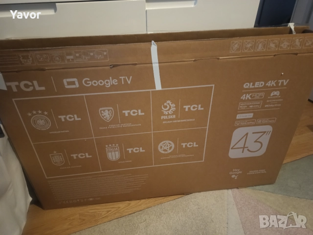 Нов Телевизор TCL QLED 4K 43", снимка 2 - Телевизори - 51530209