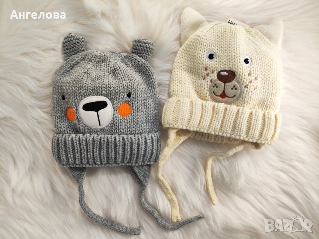 Зимна шапка с поларена подплата 0-18м, снимка 2 - Бебешки шапки - 43181506