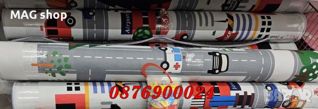 ПРОМО! Детски килим Автомобили на път 100x150см детско килимче, снимка 4 - Други - 43077455