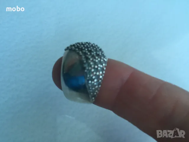 Красив нов сребърен пръстен с цирконий, общо тегло 6.37г , проба 925, снимка 4 - Пръстени - 49674050