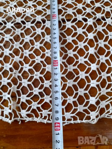 Стара плетена покривка #21, снимка 4 - Антикварни и старинни предмети - 44086962