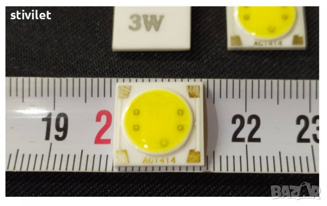 LED COB Керамична основа чип крушка 3W - AC220V Студено бяло. Ново, снимка 4 - Крушки - 37345019