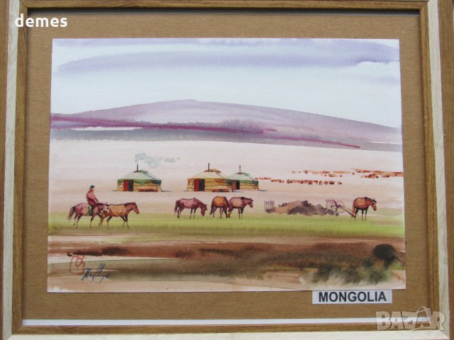 Серия традиционни картини живопис - Монголия
