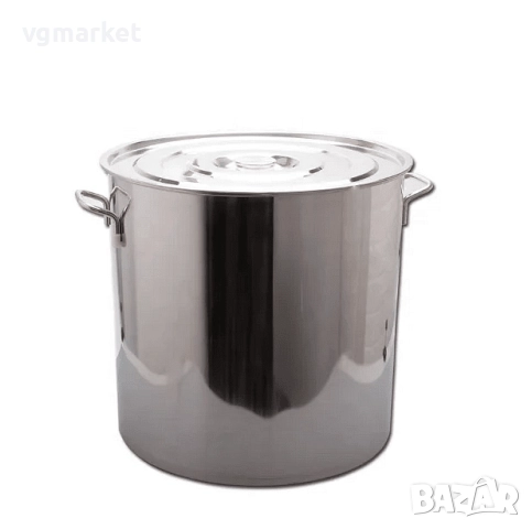 Казан с капак от неръждаема стомана, снимка 2 - Съдове за готвене - 51980088