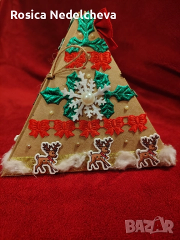 Коледна кутия ръчно изработена