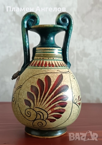 Древногръцка ваза, амфора-сувенир. , снимка 2 - Вази - 52916850