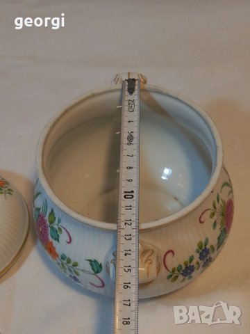 Немска порцеланова фруктиера листо и бонбониера    21/1, снимка 4 - Аксесоари за кухня - 37860536