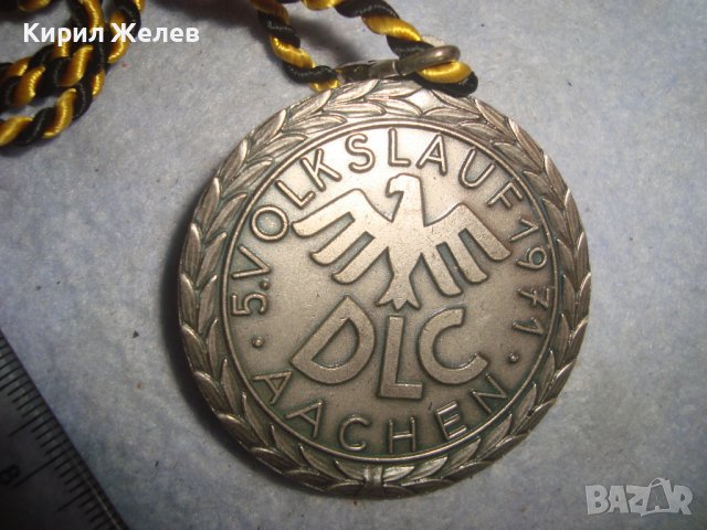 1971г. Град ААХЕН ГЕРМАНИЯ ИМПЕРАТОР КАРЛ ВЕЛИКИ ПОСРЕБРЕН КОЛЕКЦИОНЕРСКИ НЕМСКИ МЕДАЛ РЯДЪК 30647, снимка 4 - Антикварни и старинни предмети - 38026197