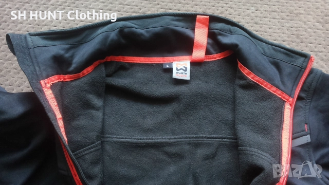 WURTH MODYF PERFORMANCE Fleece Jacket размер L работна горни W4-611, снимка 13 - Суичъри - 52076244