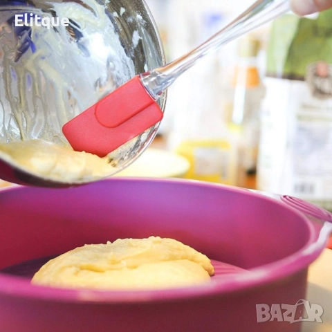 Готварски комплект 2в1 силиконова четка с шпатула, снимка 10 - Други - 52903208