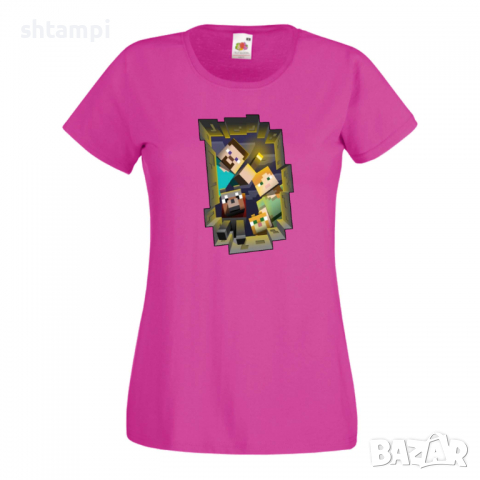 Дамска тениска Minecraft Search Party Minecraft,Игра,Забавление,подарък,Изненада,Рожден Ден., снимка 10 - Тениски - 36521365