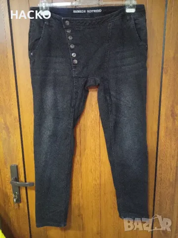 Дамски Ластични Дънки Тип Потур RAINBOW Размер 46 Внос от Англия, снимка 1 - Дънки - 48023295