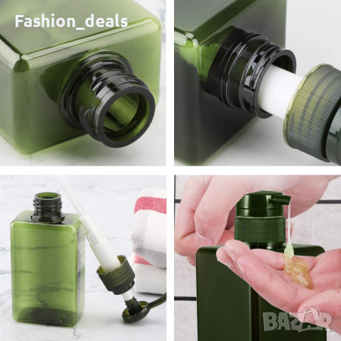 Нови 2 броя Бутилка с дозатор за многократно пълнене 280ml сапун баня, снимка 6 - Други - 36459593