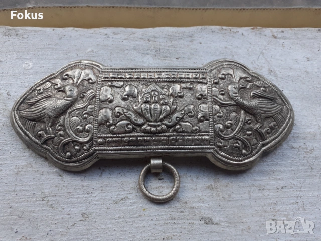 Стар накит уникат нагръдник пафта тока сачан, снимка 2 - Антикварни и старинни предмети - 53390245