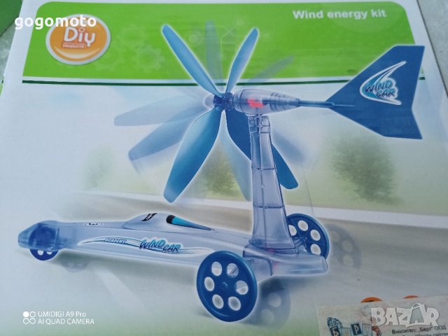 конструктор,EDU KIT  WIND POWER CAR,кола с вятърна електроцентрала, с вятърна енергия, снимка 3 - Игри и пъзели - 42975407