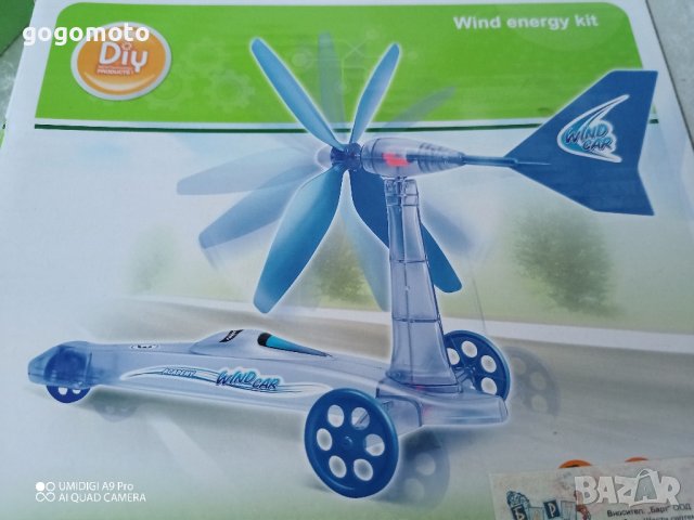 конструктор, EDU KIT  WIND POWER CAR, кола с вятърна електроцентрала, с вятърна енергия, снимка 5 - Игри и пъзели - 42975407