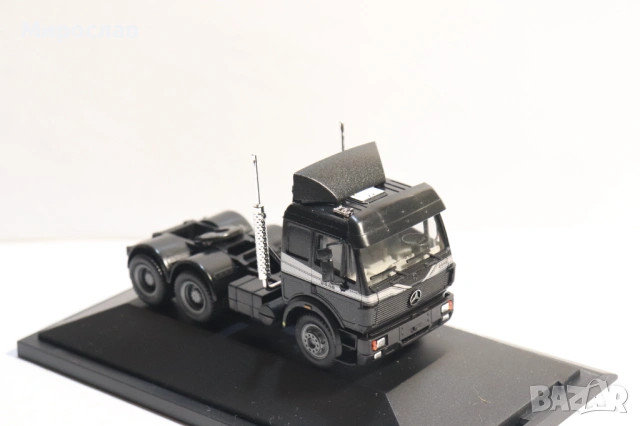 HERPA H0 1/87 MERCEDES BENZ 2448 ВЛЕКАЧ КАМИОН КОЛИЧКА МОДЕЛ, снимка 4 - Колекции - 53570940