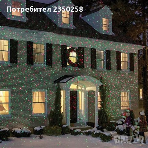 LED Коледен фенер украса Star Shower коледна лед лампа прожектор, снимка 6 - Прожектори - 27092193