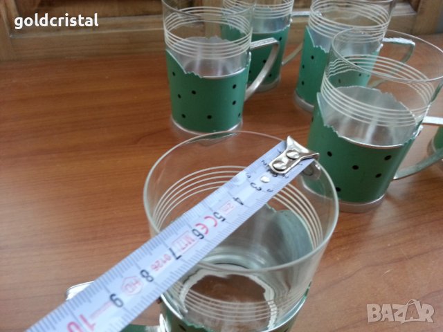 Руски стакани подстакани и чаши за чай , снимка 5 - Антикварни и старинни предмети - 40061654